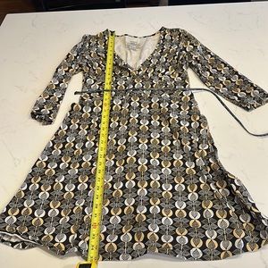 Patagonia Black and Gold Long Sleeve Dress
